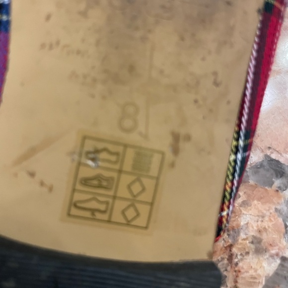 J. Crew Red Plaid Women's Mules - Picture 5 of 6